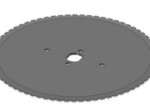 Messer, rund mit microzähne